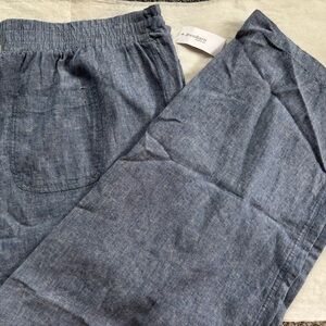 🌸Westport Light Blue Linen Blend Pants NWT